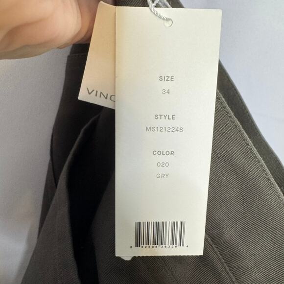 Vince Stretch Twill 5-Pocket Slim Straight 34 Charcoal Gray - Picture 4 of 9